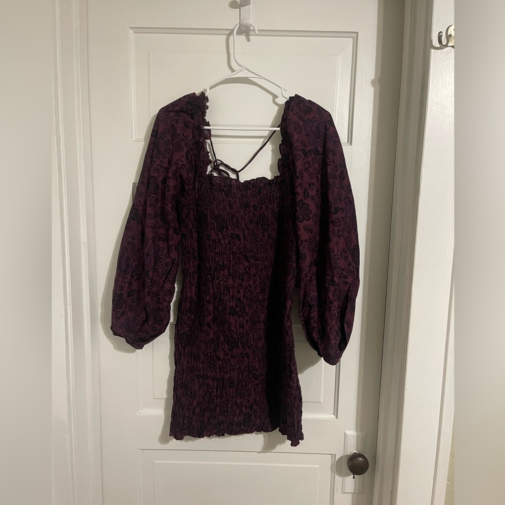 Free People Purple Smock It To Me Dress